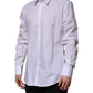 White Cotton GOLD Long Sleeves Formal Shirt