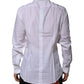 White Cotton GOLD Long Sleeves Formal Shirt