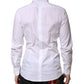 White Cotton GOLD Long Sleeves Formal Shirt