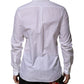 White Cotton MARTINI Long Sleeve Formal Shirt