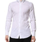 White Cotton GOLD Long Sleeves Formal Shirt