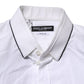 White Cotton GOLD Long Sleeves Formal Shirt