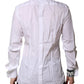 White Cotton GOLD Long Sleeves Formal Shirt