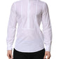 White Cotton Slim Long Sleeves Formal Shirt