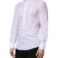 White Cotton Slim Long Sleeves Formal Shirt