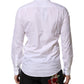 White Cotton Slim Long Sleeves Formal Shirt
