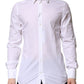 White Cotton GOLD Long Sleeves Formal Shirt