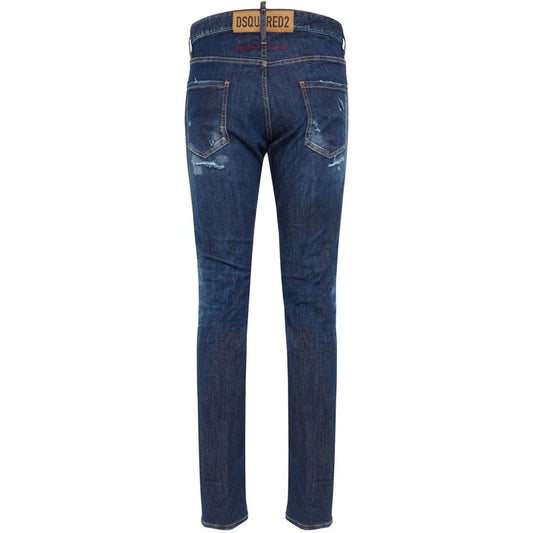Blue Cotton Jeans & Pant