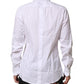 White Silk Bib Poplin GOLD Men Formal Shirt
