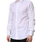 White GOLD Long Sleeves Dress Formal Shirt