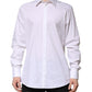 White MARTINI Long Sleeve Dress Formal Shirt