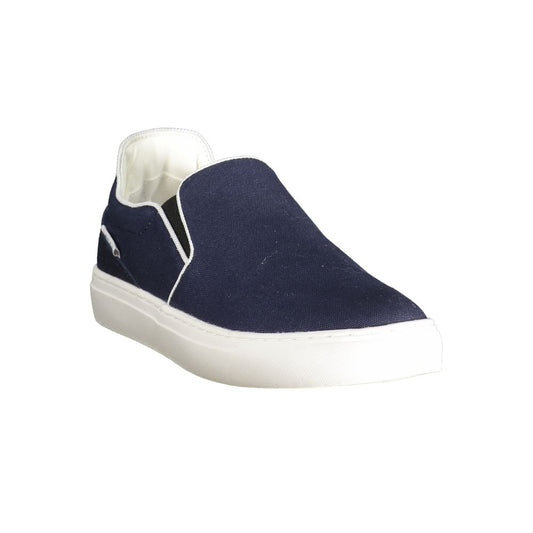 Blue Polyester Men Sneaker