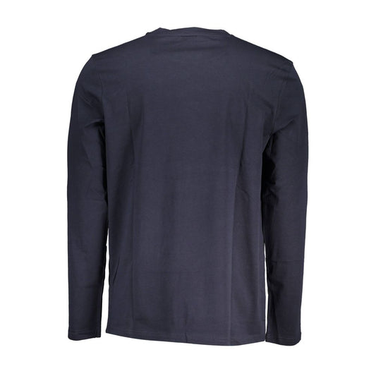 Blue Cotton Men T-Shirt