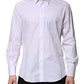 White GOLD Long Sleeves Dress Formal Shirt