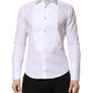 White GOLD Long Sleeve Dress Men Formal Shirt