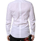 White GOLD Long Sleeve Dress Men Formal Shirt