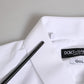 White GOLD Cotton Long Sleeves Men Formal Shirt