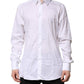 White GOLD Cotton Men Dress Formal Shirt