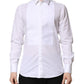 White GOLD Cotton Bib Dress Formal Shirt