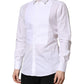 White GOLD Cotton Bib Dress Formal Shirt