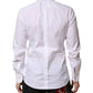 White GOLD Cotton Bib Dress Formal Shirt