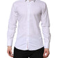 White GOLD Cotton Men Dress Formal Shirt