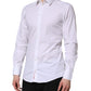 White GOLD Cotton Men Dress Formal Shirt
