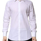 White GOLD Cotton Long Sleeves Men Formal Shirt