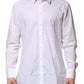 White GOLD Cotton Men Dress Formal Shirt