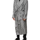 Multicolor Floral Robe Coat Wrap Jacket