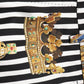 Multicolor Striped Crown Pants
