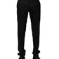 Black Wool Formal Dress Pants