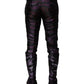 Multicolor Polyester Patterned Pants