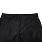 Black Wool Striped Formal Pants