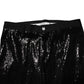 Black Sequined Embellishment Pants