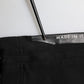 Black Cotton Formal Men Cropped Pants