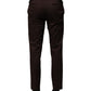 Brown Cotton Formal Dress Pants