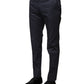 Dark Blue Cotton Formal Pants