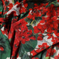 Multicolor Floral Long Sleeves V-neck Dress
