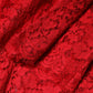 Red Floral Lace Rhinestone Embellished Dress