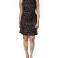 Multicolor Sleeveless Mini Tweed A-line Dress