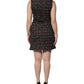 Multicolor Sleeveless Mini Tweed A-line Dress