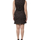 Multicolor Sleeveless Mini Tweed A-line Dress