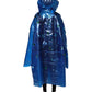 Blue Crystal Hooded Raincoat Jacket