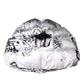 White Polyester Printed Hood Quilted Hat