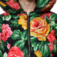 Multicolor Floral Puffer Hooded Jacket