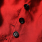 Red Black Button Down Sleeveless Vest Top
