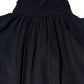 Blue Silk Mock Neck Long Sleeves Blouse Top
