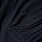 Blue Silk Mock Neck Long Sleeves Blouse Top