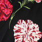 Black Floral Print Sleeveless Tank Blouse Top